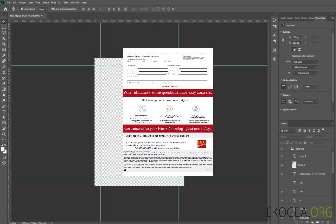 Relevé hypothécaire de la banque CIBC aux États , Unis en formats Word et PDF, 3 pages 3 template
